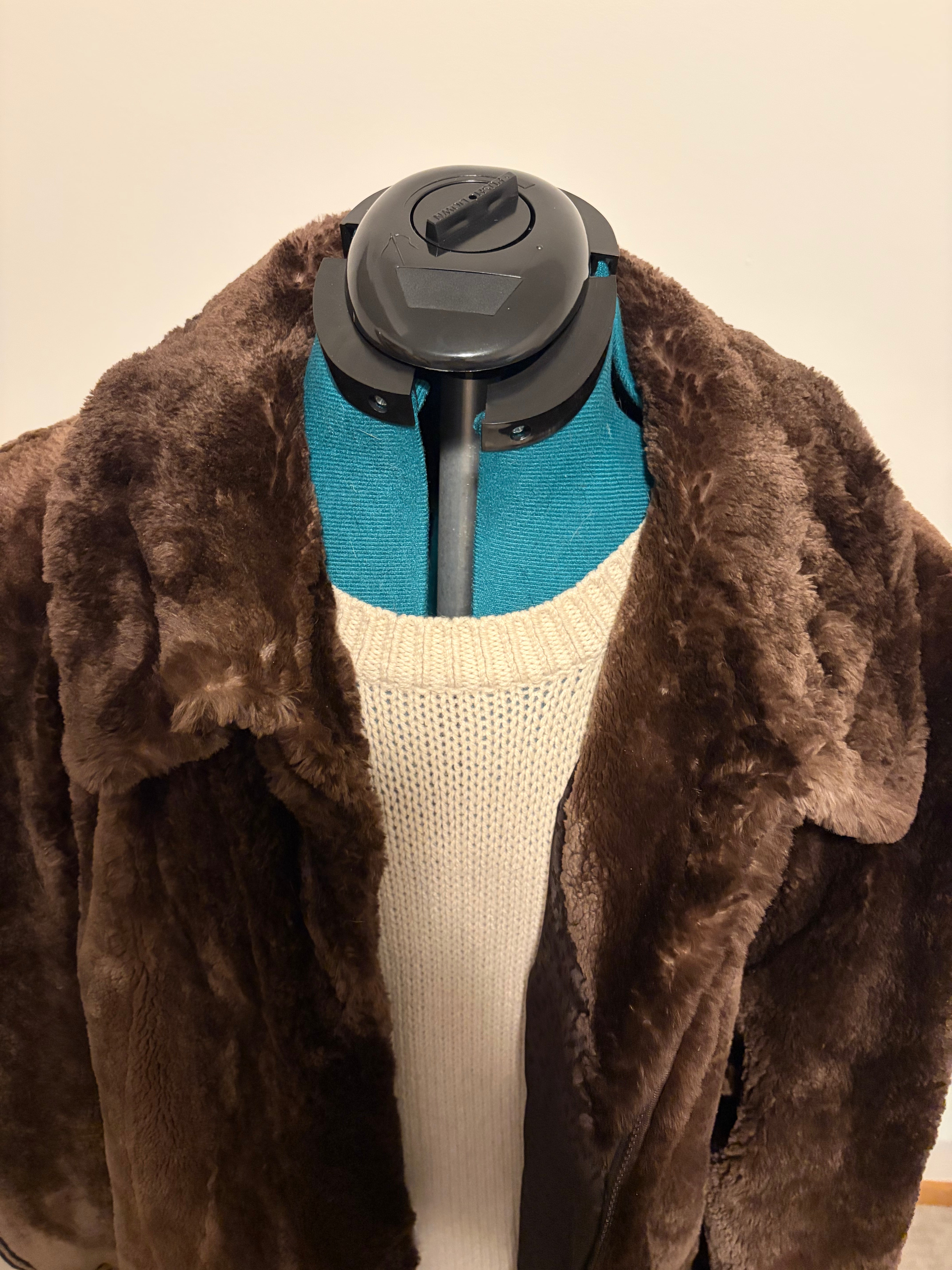 Women’s Sheared Beaver Fur Bomber Jacket – Chocolate Brown, Ultra Soft, Size XL To XXL