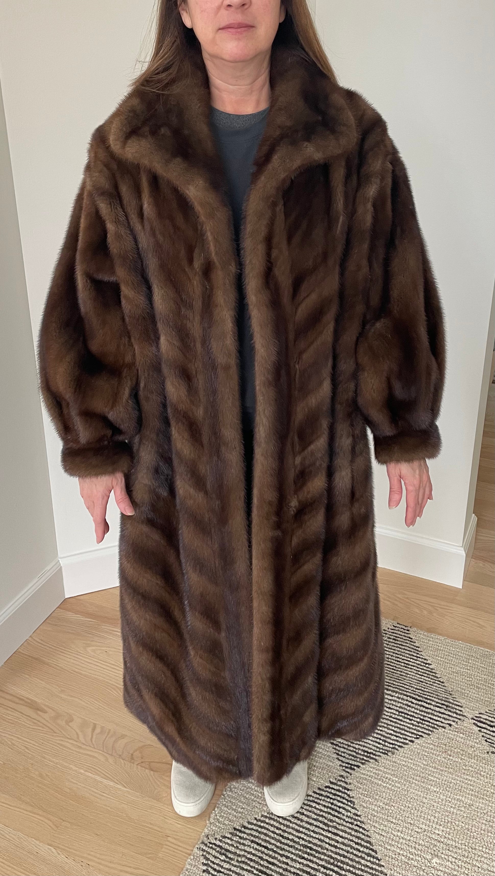 Bi-Directional Mink Coat.